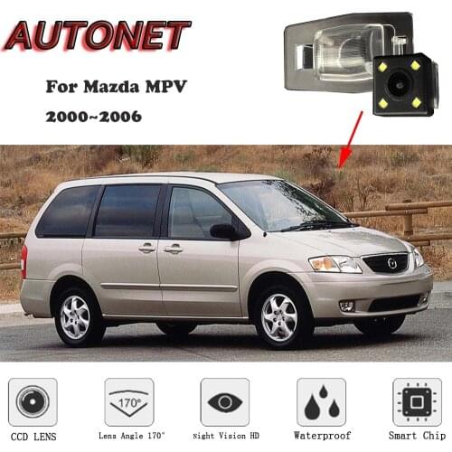 AUTONET HD Night Vision Backup Rear View camera For Mazda MPV 2000~2006 CCD/license plate Camera