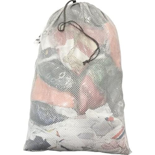 Hockey team players High capacity drawstring foldable mesh laundry bag Can write team name and number