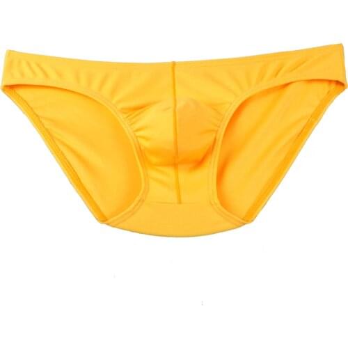 Fashion Mens Brief Underwear Sexy Penis Pouch Bikini Male Undershorts Smooth Men Underpants Elastic Stretch Soft Calzoncillos