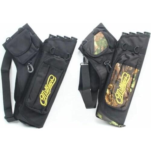 Hunting Arrow Bag 4 Tubes Arrow Quiver For Archery Hunting Arrows Holder Bag With Adjustable Strap hunting accessories