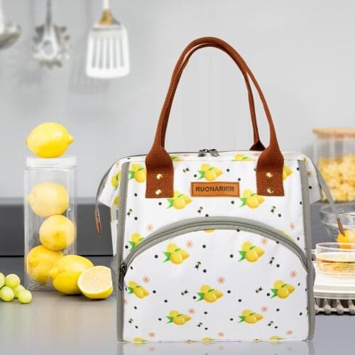 Lunch bag portable ice pack Oxford picnic bag outdoor double-layer aluminum foil insulated lunch box bag