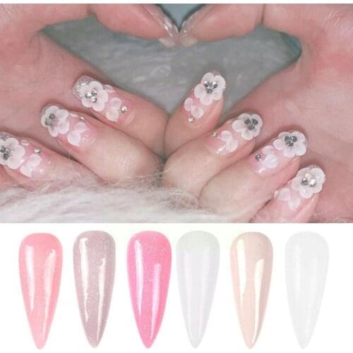 6Pcs Dipping Nail Powder Set Dipping System French Shiny Art Sequins Decoration Manicure Nail Nail Glittering Nail Dust Pow R0K8