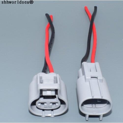 Shhworldsea Female Male Auto 2 Pin Electronic Fan Connector Waterproof Use For Toyota Ford Focus Mazda Haima 176142-2 76143-6