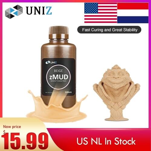 UNIZ zMU 405nm Resin for LCD 3D Printer IBEE Impresora 3D Printing Material UV-Curing Standard Photopolymer Resins In Stock