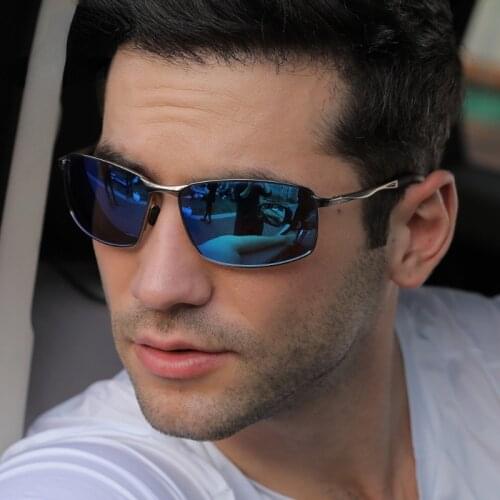 Polarized Sunglasses Men 2021 Drivers Photochromic Sunglasses Vintage Retro Square Anti-glare Sun Glasses For Men