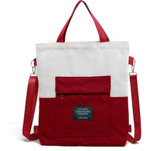 New Pachwork Canvas Shoulder Bags Environmental Shopping Bag Women Cotton Canvas Fabric Eco Tote Bag Bolso Mujer