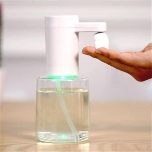 USB Charge Automatic Sensor Foam Soap Dispenser 450/250ML Intelligent Adjustable Liquid Soap Dispenser Waterproof Colorful Light