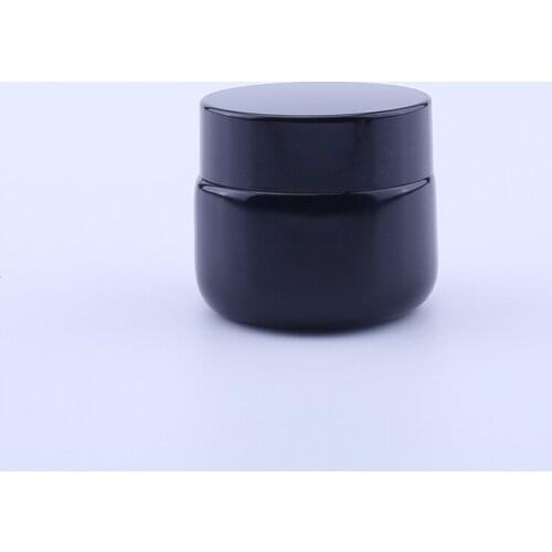 10pcs Factory Direct 15g Black Sauce Purple Luxury Cream Eye Cream Packaging Shading Preservation Glass Jars Bottle