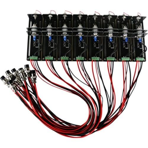 18650 26650 21700 Lithium Battery Test Stand 4-wire Test Stand Bracket 8-channel 5A 10A Battery Fixture with Cable Y