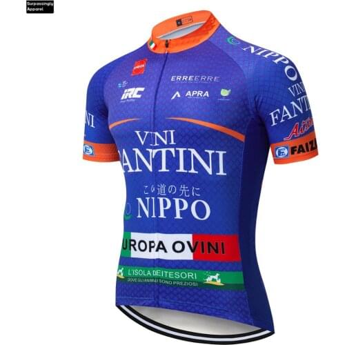 2019 6XL VINI Blue Cycling Team Clothing Bike Jersey Mens Bicycle Shirts Short Seeves Pro Cycling Jerseys Bike Top Maillot