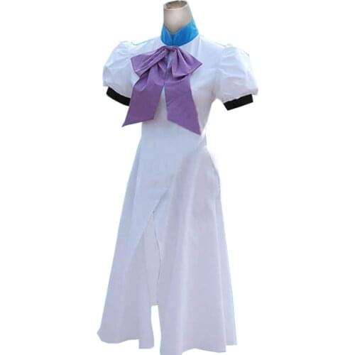2020 Anime When They Cry Higurashi no Naku Koro ni Rena Ryuugu Halloween Cosplay Costume with Hat and Wristbands