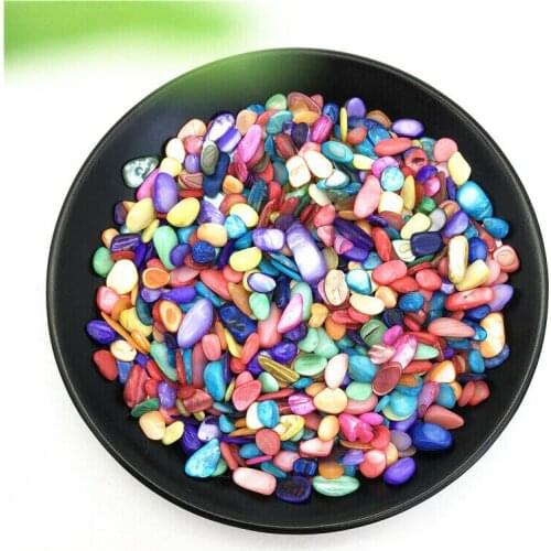 50g Artifical Colorful Shell Conch Gravel Stones Quartz Crystal Energy Decorative Stones and Minerals