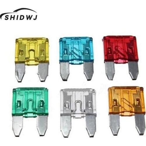 60Pcs Profile Small Size Mini Blade Fuse Assortment Set Auto Car Truck DG 5 10 15 20 25 30A Fuse Boxes
