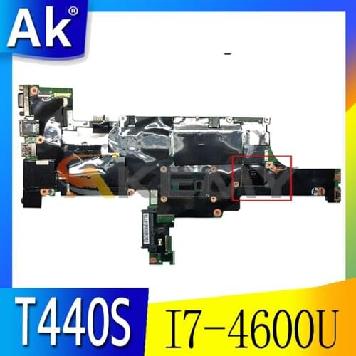 Akemy VILT0 NM-A051 For Lenovo Thinkpad T440S Laptop Motherboard CPU I7 4600U GPU GT730M FRU 04X3977 04X3975 04X3973