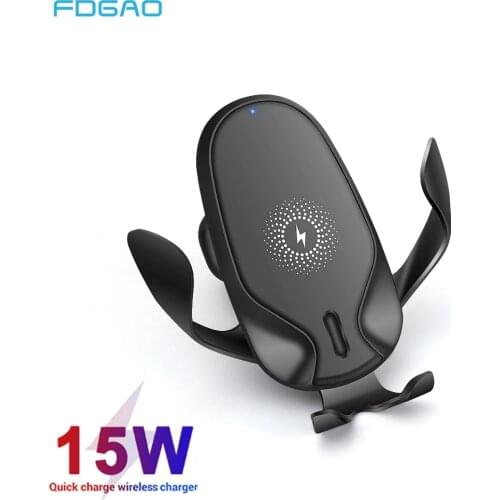 15W Quick QI Wireless Car Charger Mount Gravity Clamping Fast Charging Holder For iPhone 11 Pro Max 8 X XR XS Samsung S20 S10 S9