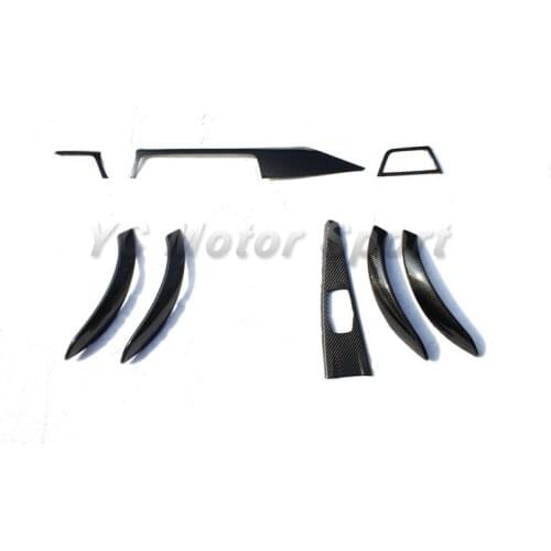 Car Accessories Dry Carbon Fiber LHD Interior Trim Kit 8pcs Fit For 2012-2014 F30 F35 3 Series Car-styling