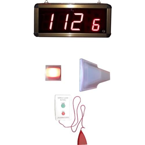 Caregiver Pager Wireless SOS Call Button Nurse Call Alert Patient Help System for Home Elderly Patient with dashboard