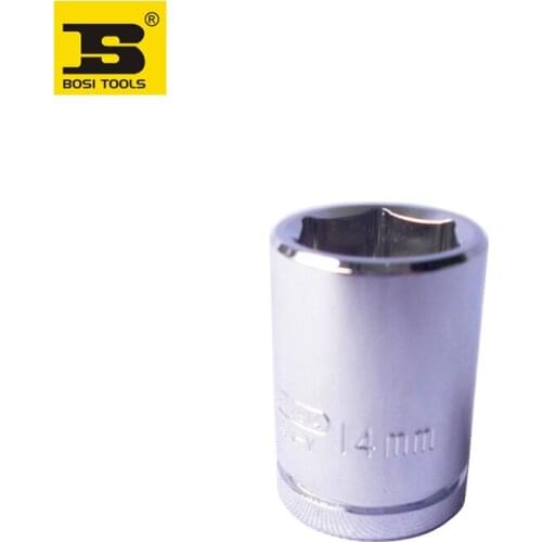 BOSI 3/8" drive metric 14mm six-point socket Cr-v steel