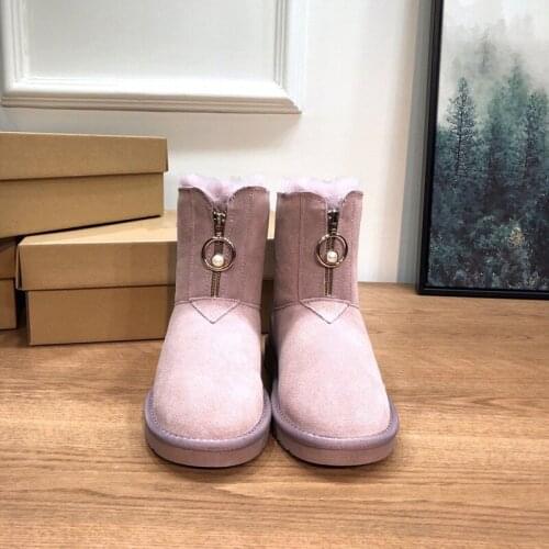 JAYX retail Wholesale High Quality Womens Australia Classic Snow Boots Real Leather Natural Fur Winter Boots Womens Warm Shoes