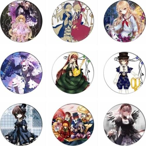 COSSUN 1pcs Rozen Maiden Suigintou Cosplay Badges Shin ku Brooch Pins Sui sei seki Collection Badge for Backpacks