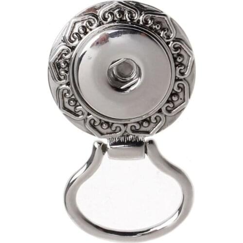 Flower Button Rhinestone Eye Glass Sunglass Holding Snap Magnetic Brooch Jewelry