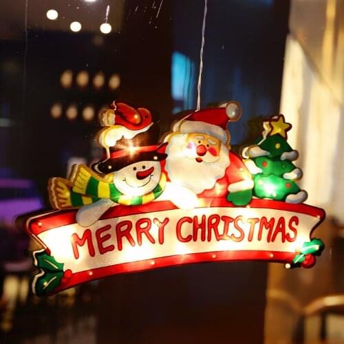 2021 Christmas Tree Decoration Lighting Outdoor LED Lights Fairy Lamp Santa Claus Room Birthday Party Supplies New Year Gifts