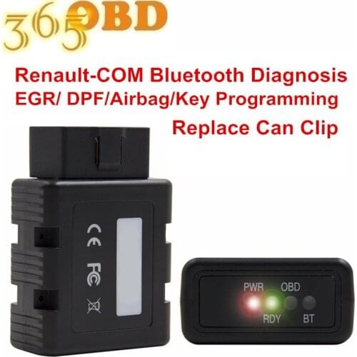 OBD2 Diagnostic Scanner For Renault-COM Bluetooth Replace Can Clip Full Chip Interface Key Program ECU Code Reader