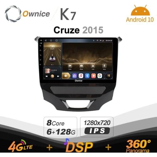 K7 Ownice 6G Ram 128G Rom Android 10.0 Car radio setero for Chevrolet 2015 Cruze Auto Audio 360 Panorama Optical 5G Wifi 4G LTE
