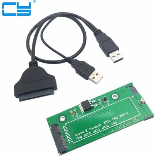 SATA Adapter Adaptor card USB3.0 USB 3.0 sata Cable adapter connector For ASUS EP121 UX21 UX31 SANDISK ADATA XM11 SSD 2.5" 3.5"