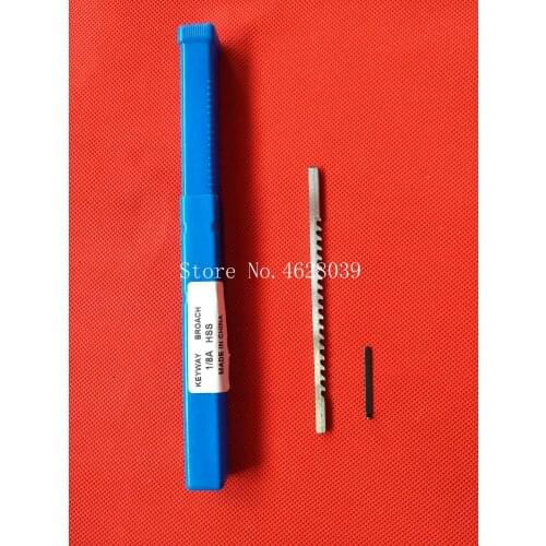 Keyway Broach 1/8" inch A Push Type High speed steel HSS Cutting Tool for CNC Broaching machine Metalworking