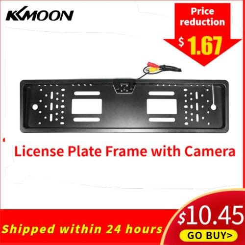 KKMOON Universal Car License Plate Frame LED Backup Rear View Camera CCD Reversing Camera Night Vision auto product