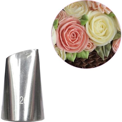 #126 Rose Cake Decorating Pastry Nozzles Stainless Steel Cake Dessert Tips Cupcake Sugarcraft Fondant Decoration Tools