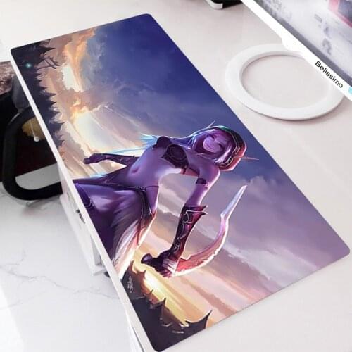Keyboard Pads Mouse Computer Mats Gaming Mausepad Mause Gamer Carpet Kawaii With Backlight Cabinet Table Pads World Of Warcraft