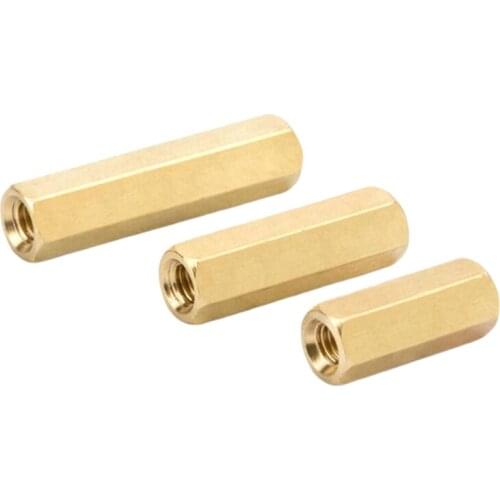 M4 Hex Standoffs Brass Spacer Female to Female Spacing Screws Hex Brass Threaded Spacer Pillar PCB Computer PC Motherboard