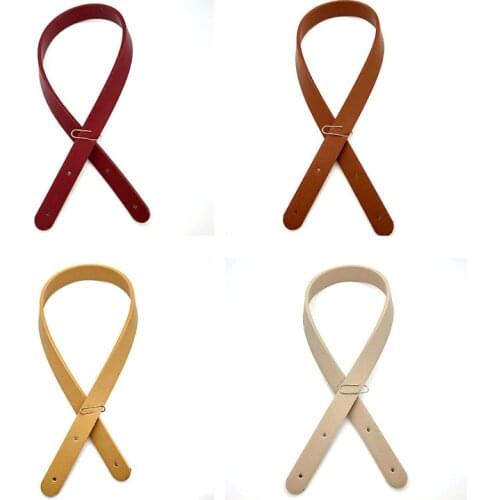 2pcs/pair Fashion 55cm PU Leather Bag Strap Handle Shoulder Bag Belt Band for Women Handbag Handmade DIY Accessories