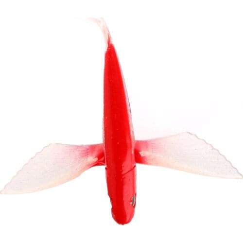 2021 New Seawater Fishing Bait Flying Fish Lure Boat Trolling Tuna Mackerel Soft Baits