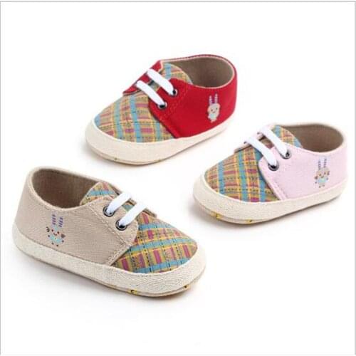 New Canvas Sport Shoes Baby Boys Girls First Walkers Infant Toddler Soft Sole Anti-slip Baby Casual Shoes