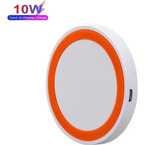 10W Qi Wireless Charger For iPhone 12 11 Pro Xs Max Mini X Xr 8 Mini Fast Wireless Charging Pad For Samsung s8 s9 s10 note