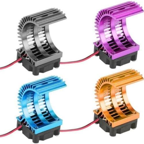 RC 540 550 Electric Car brushless Motor Heatsink Heat Sink Cover Cooling Fan for 1:10 HSP 94188 RC Car 3650 Motor wltoys A979