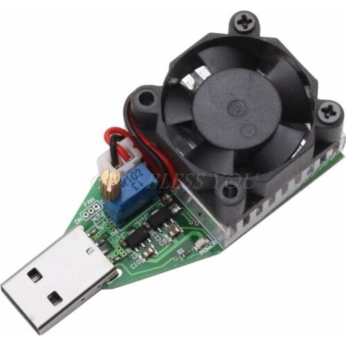 DC 3.7~13V USB 15W Adjustable Constant Current Electronic Load Discharger