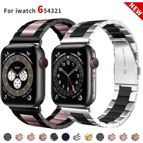Stainless Steel For Apple Watch Band 42mm 38mm Series 6 SE 5 4 3 2 1 Replacement For iWatch Strap Metal Belt watchband 44mm 40mm