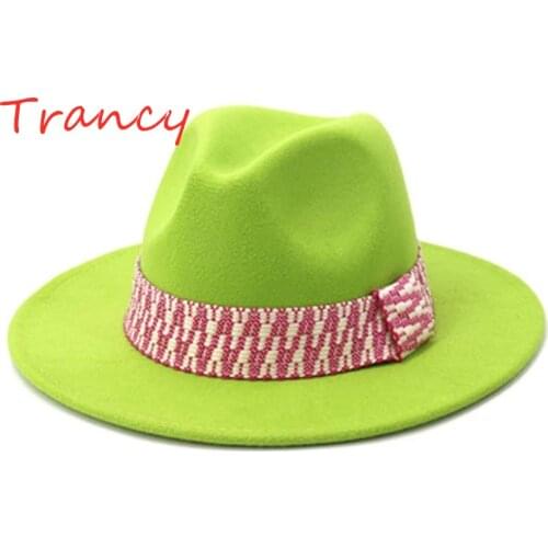 Hat fedoras top hat unisex hat red band fedora cap fedoras lime green felt hat unisex event hat fashion hat orange hat