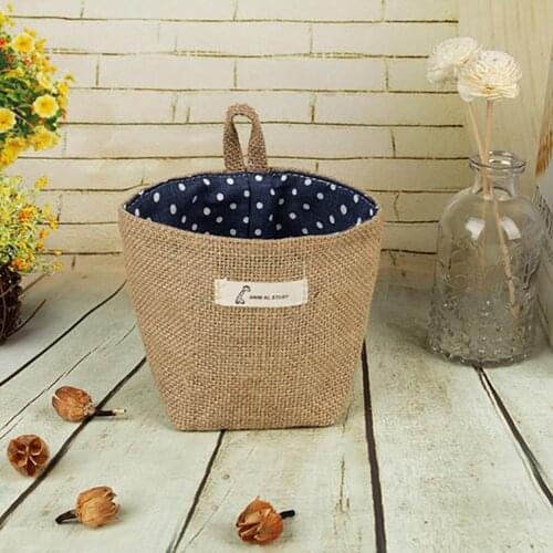Folding Laundry Basket Solid Color Storage Barrel Cotton Linen Dirty Clothes Basket Toy Bra Sock Picnic Toy Storage Basket