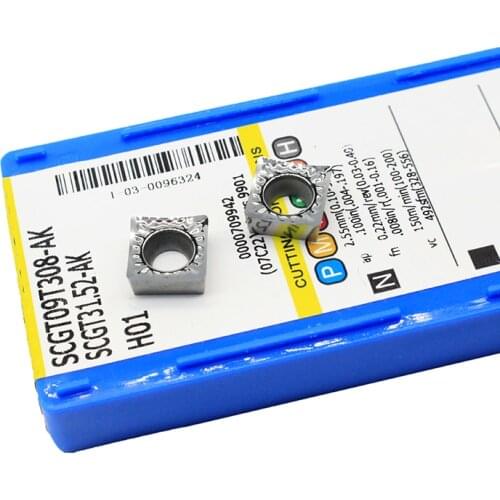 10PCS SCGT09T308 AK H01 lathe Tools Carbide Wood Turning Tools SCGT09T308 Aluminum Alloy Cutting Blade