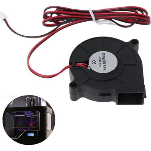 1Pc 12V DC 50mm Blow Radial Cooling Fan Hotend Extruder For RepRap 3D Printer