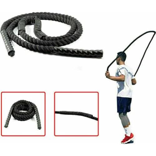 2.8m* 25mm Heavy Jump Rope Set Crossfit Weighted Battle Skipping Power Improve Strenght Training Fitness Home Gym Equipment