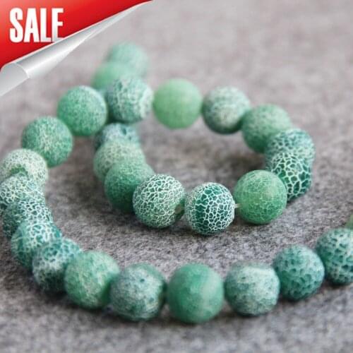 2021 New For Necklace 10mm Stripe Green Natural Frosted Onyx Beads Round DIY Accessory Parts 15inch Carnelian Jewelry Making