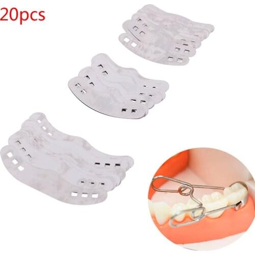 Brand New 20PCS/Pack 3 Sizes Stainless Steel Dentistry Lab Equipment Dental Tool Dental Matrix Bands Tofflemire Stuck