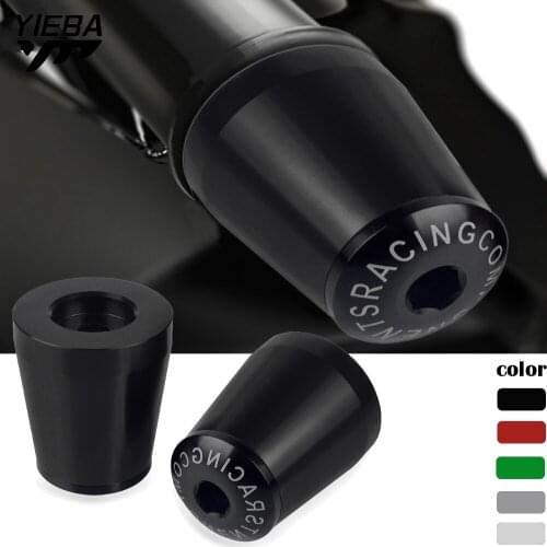 Aluminum Accessories Motorcycle Handlebar Hand Grips Handle Bar End Cap For KAWASAKI ZX6R ZX 6R ZX-6R Performance 2019 2020 2021