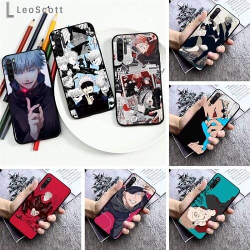Anime Cartoon Jujutsu Kaisen Phone Case For Xiaomi Redmi note 7 8 9 pro 8T 9S Mi Note 10 Lite pro